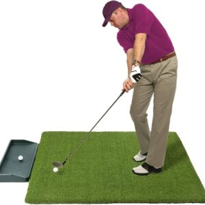 5x5 tee golf mat with tray